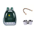 Bird Carrier Bird Backpack with Perch Rope & Tray for Parrot Parakeet Macaw Cockatiel Acrylic Pet Cage Portable Birds Bag