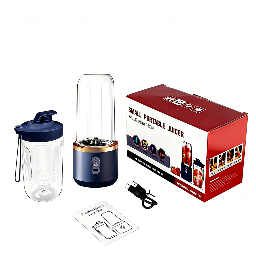 Portable Blender, Personal Size Blender for Shakes and Smoothies, USB Rechargeable Mini Juicer Cup with 2 Tritan Cups