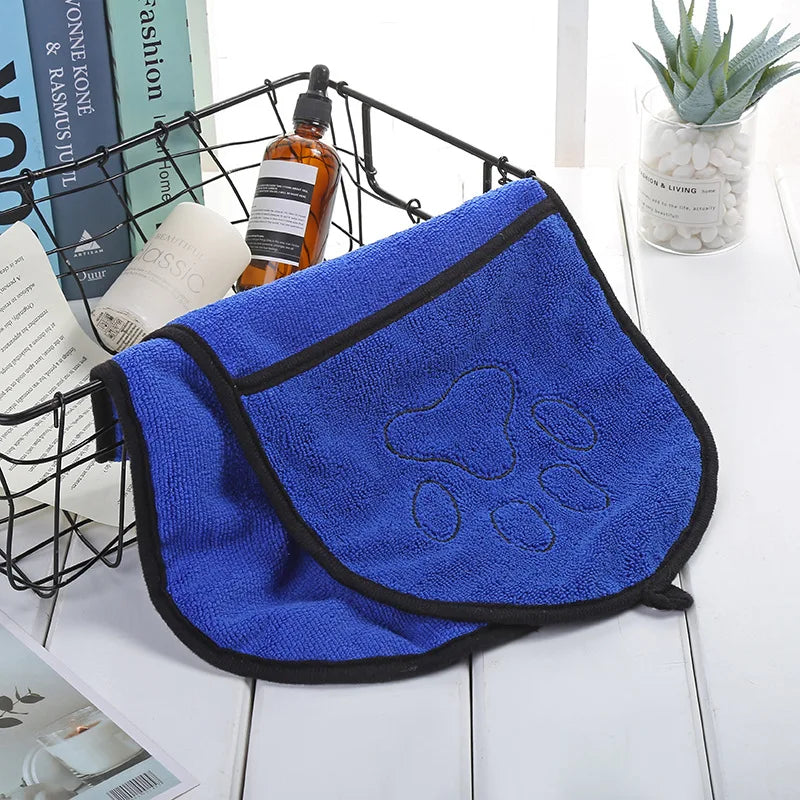 Pet Cleaning Washcloth Pet Accessories Quick Dry Dog Towel Bath Robe Soft Fiber Absorbent Cat Bath Towel Convenient, Home comfort