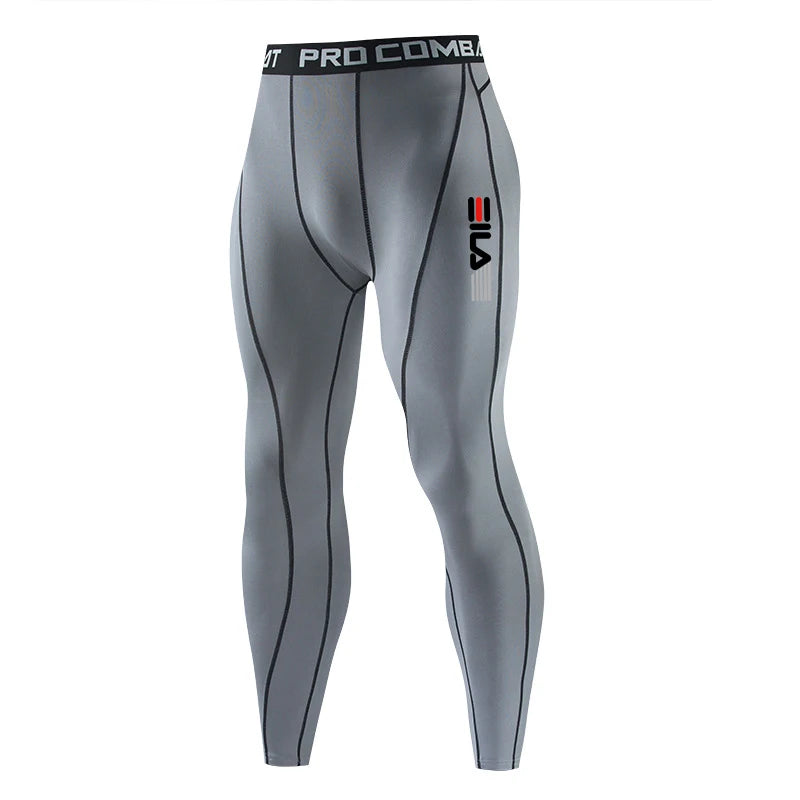 Men's fitness sports leggings, running sports pants, jogging fitness elastic leggings