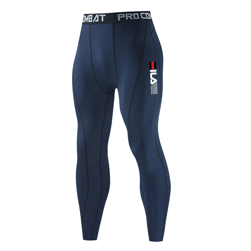 Men's fitness sports leggings, running sports pants, jogging fitness elastic leggings