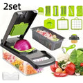 Vegetable chopper set, food processor with handle, onion and potato slicer, slicer, slicer, grater, kitchen fruit processor