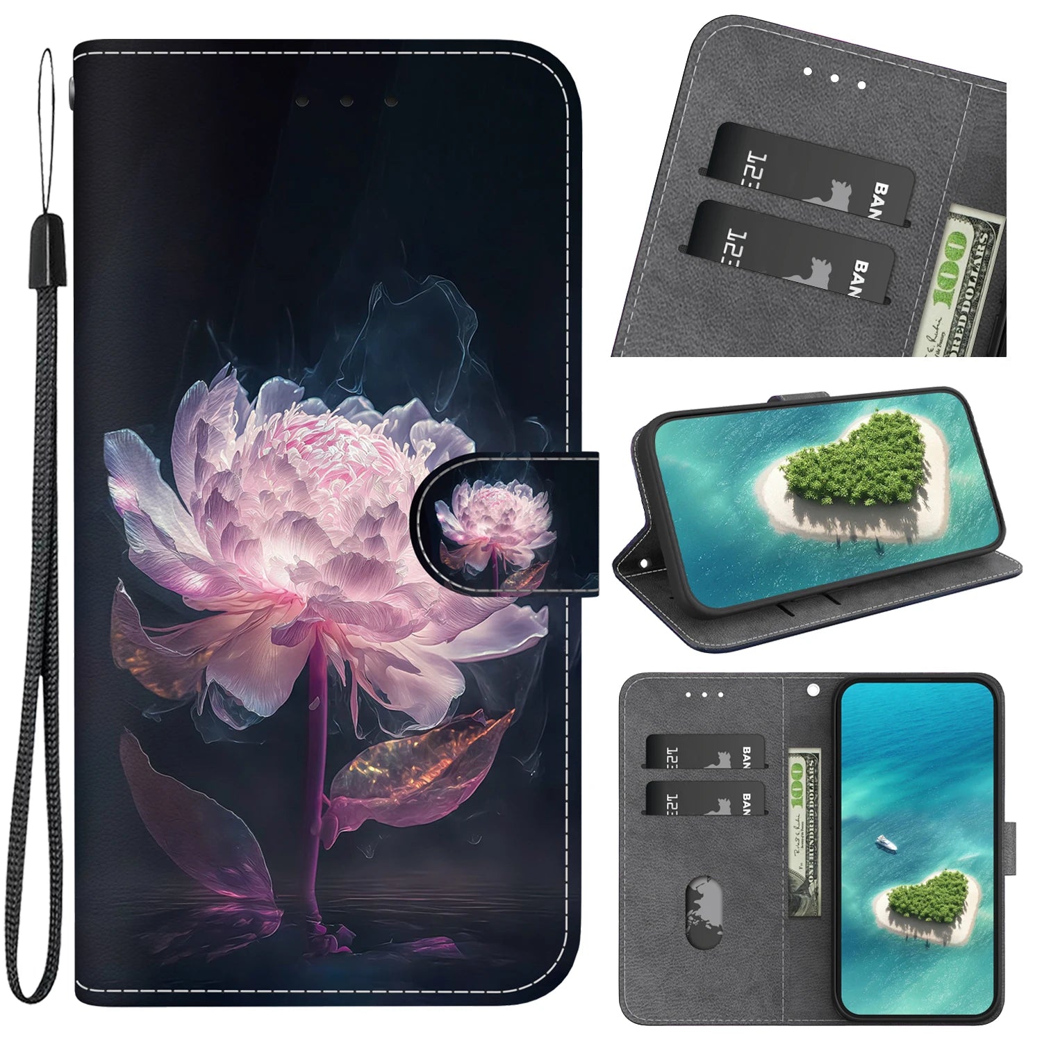 Stand Flip Wallet Case For Motorola  MOTO G10 22 30 G51 52 42 62 72 73 G60 G7 PLAY PLUS  G8 G9 POWER Cartoon Magnetic Book Cover