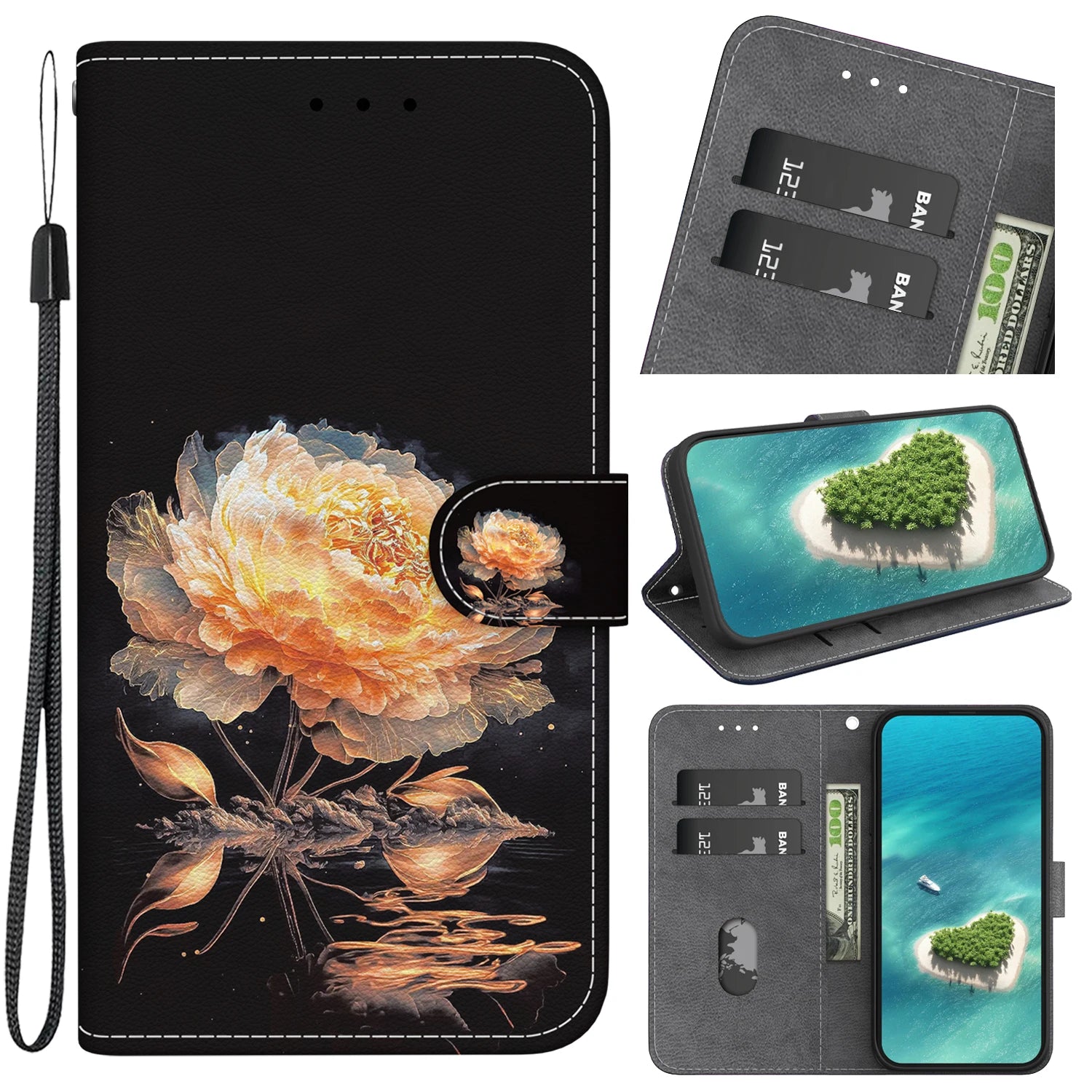 Stand Flip Wallet Case For Motorola  MOTO G10 22 30 G51 52 42 62 72 73 G60 G7 PLAY PLUS  G8 G9 POWER Cartoon Magnetic Book Cover