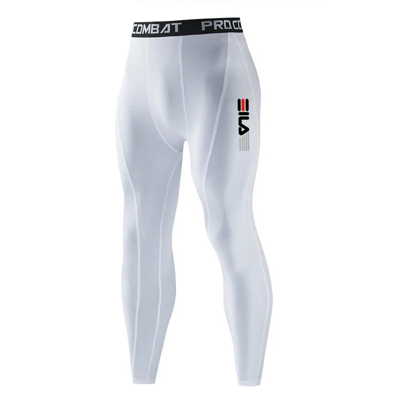 Men's fitness sports leggings, running sports pants, jogging fitness elastic leggings