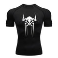 Fitness Man T-shirt Compression Summer Vacation Casual Adult Short Sleeve Multi-color Trend Breathable Sweat Absorbing Tight Fit