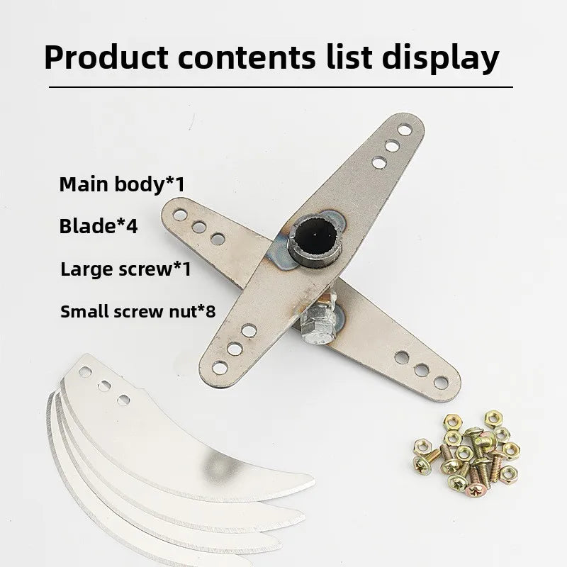 Vegetable Fruit Chopper Cutter Farming Grass Shredder Agricultural Knife Replacement Blades Farm Chicken and Duck Feed Crusher
