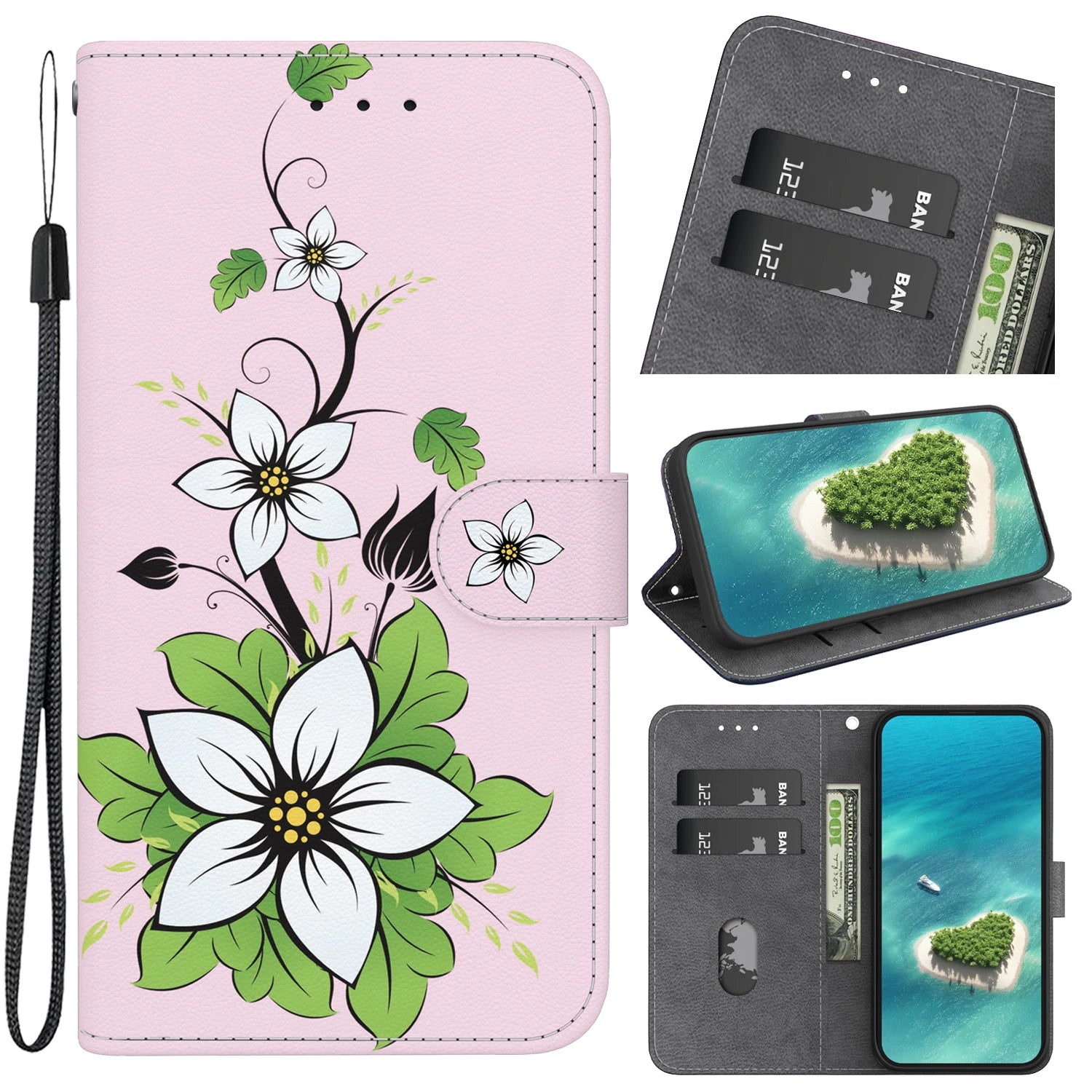 Stand Flip Wallet Case For Motorola  MOTO G10 22 30 G51 52 42 62 72 73 G60 G7 PLAY PLUS  G8 G9 POWER Cartoon Magnetic Book Cover